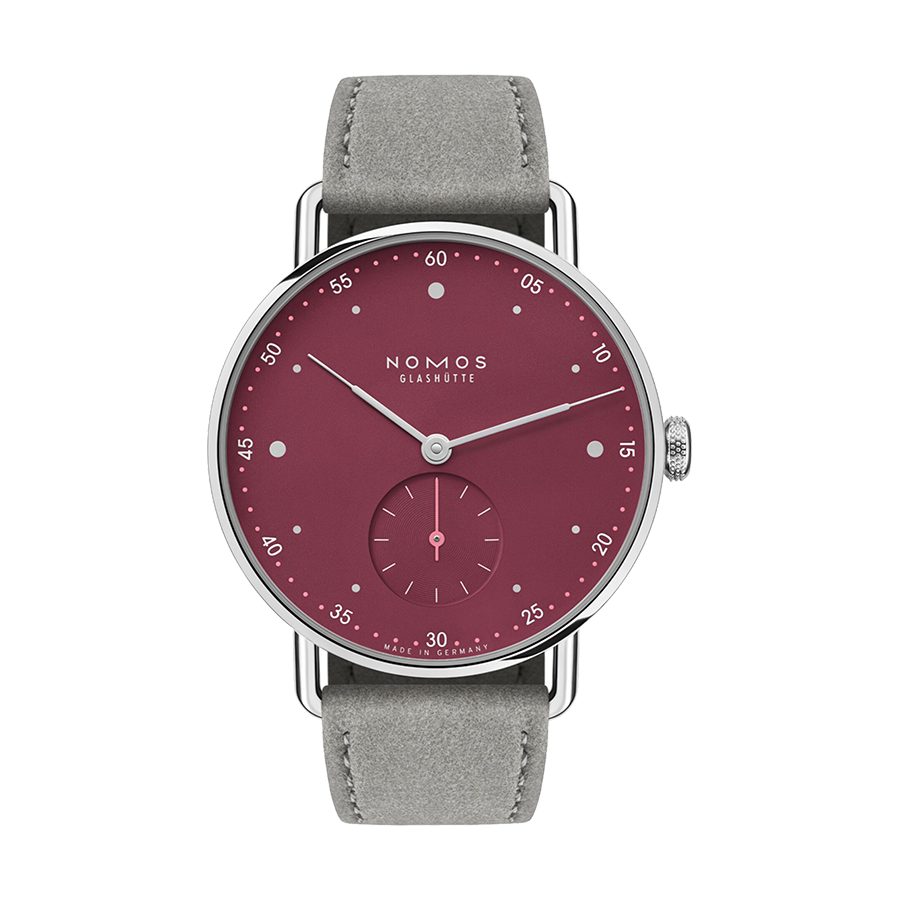 Nomos Metro Metro 33 muted red