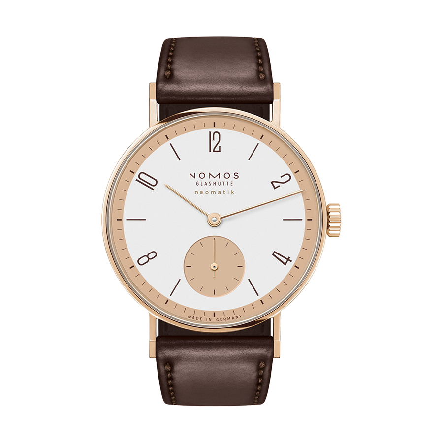 Nomos Tangente Tangente rose gold neomatik – 175 Years Watchmaking Glashutte