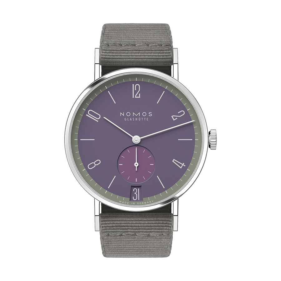 Nomos Tangente Tangente 38 date Mauvegrün