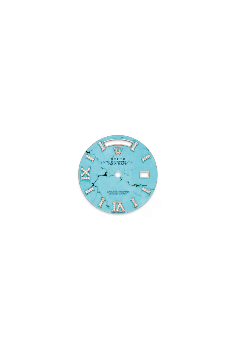 Turquoise set with diamonds