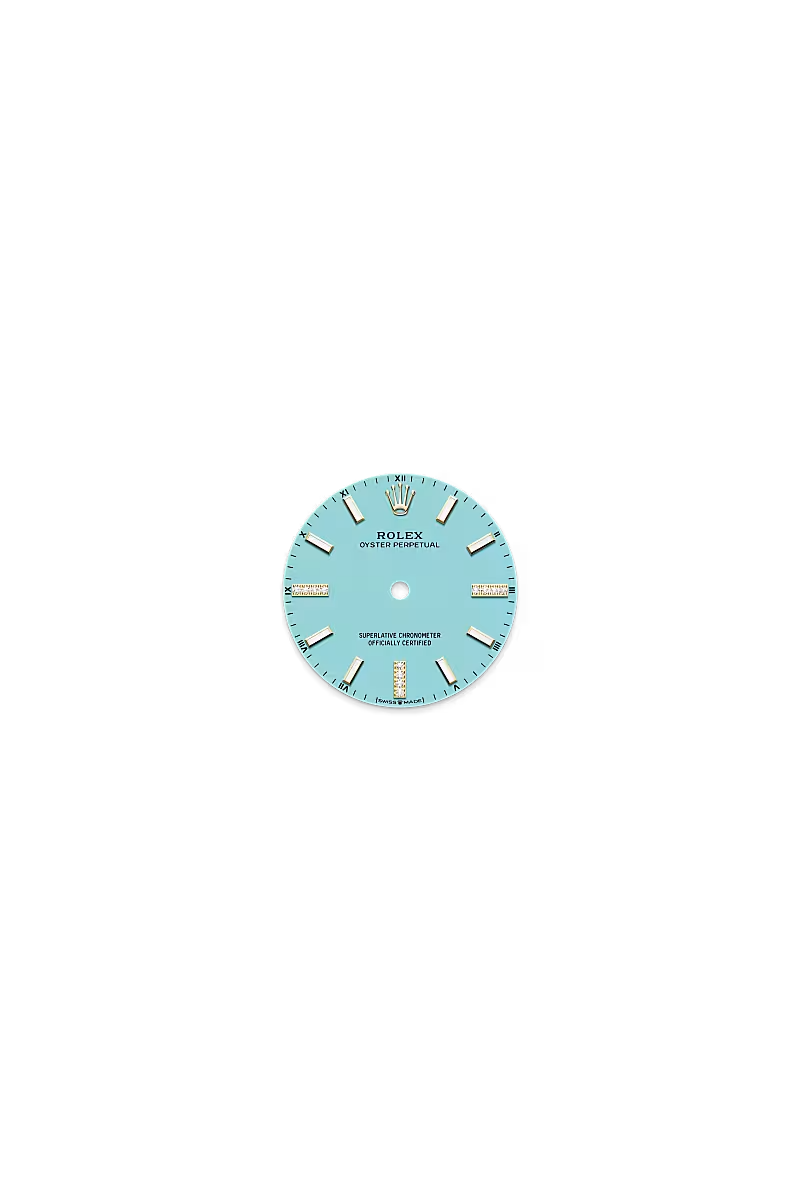 Turquoise blue set with diamonds